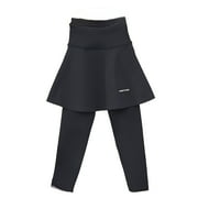 BOOMNY Girls Sports Skirted Leggings Casual Ruffle Skater Skirt With Athletic Pants Pantskirts Breathable Toddler Baby Dailywear